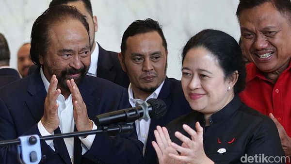 Momen Pertemuan Puan Maharani dan Surya Paloh