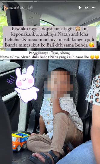 Nana Mirdad dan keponakan