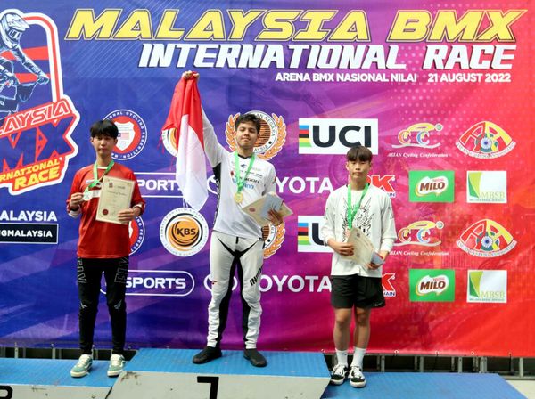 Raiden Saga Raih Juara 1 di Malaysia BMX International Race