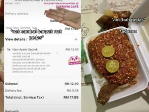 Pesan Ayam Geprek Ekstra Pedas, Netizen Kaget Diberi Selimut Sambal Pesan Ayam Geprek Ekstra Pedas, Netizen Kaget Diberi Selimut Sambal
