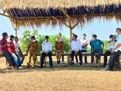 Cangkruk Bareng Jokowi di Gubuk, Petani Mangga Gresik Sambat Susah Jualan