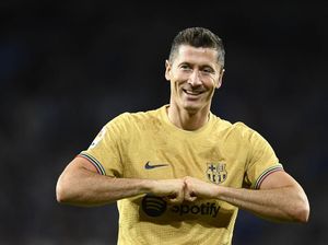 Cara Lewandowski Rayakan Ultah: Cetak 2 Gol, Bantu Barca Bantai Lawan