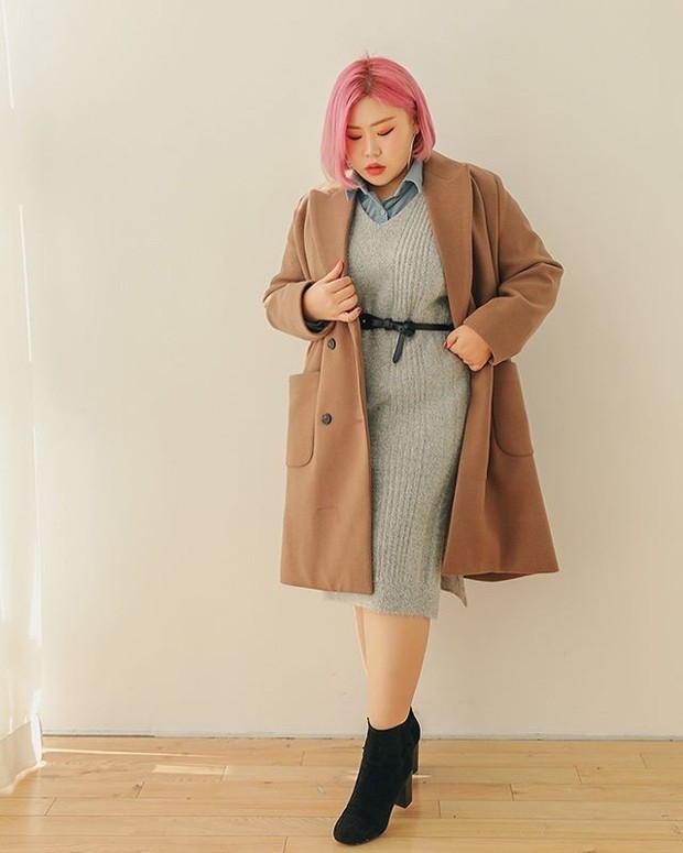 Gaya fashion untuk plus size/Foto: Instagram.com/Evellet Gaya fashion untuk plus size