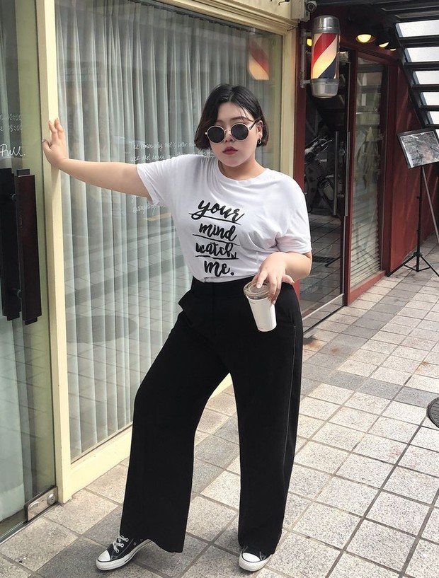 Gaya fashion untuk plus size/Foto: Instagram.com/Evellet Gaya fashion untuk plus size