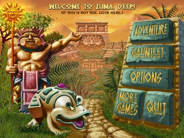 Gambaran game zuma deluxe milik game house rpoduction