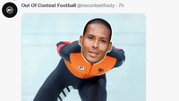 Waduh kalau ini Van Dijk sudah mirip banget sama atlet balap ski es. (Foto: Twitter)