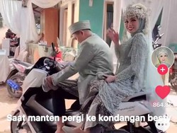 Viral Wanita Kondangan Pakai Baju Pengantin, Dikira Manten Kembar, Ternyata..