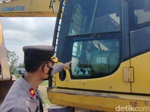 Onderdil Alat Berat Proyek Normalisasi Sungai di Kulon Progo Dicuri