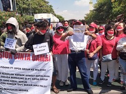 Korban Proyek Sipoa Kembali Demo Tuntut Polda Jatim Ambil Alih Kasusnya