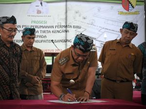 Aset PSU Kompleks Permata Biru Cileunyi Diserahkan ke Pemkab Bandung