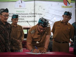 Aset PSU Kompleks Permata Biru Cileunyi Diserahkan ke Pemkab Bandung