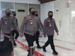 Momen Kapolri-Timsus Tiba di DPR untuk Bahas Kasus Sambo