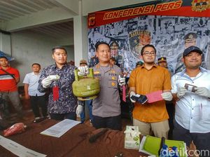 Oplos LPG Nonsubsidi Pakai LPG Bersubsidi, 16 Orang Ditangkap Polisi Oplos LPG Nonsubsidi Pakai LPG Bersubsidi, 16 Orang Ditangkap Polisi