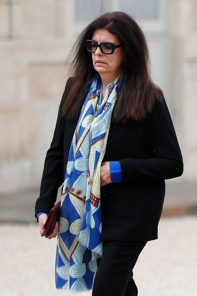 PARIS, FRANCE - SEPTEMBER 10: (L-R) Francoise Meyers-Bettencourt and her husband Jean-Pierre Meyers arrive to the premiere of the movie 