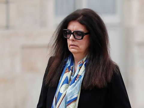PARIS, FRANCE - SEPTEMBER 10: (L-R) Francoise Meyers-Bettencourt and her husband Jean-Pierre Meyers arrive to the premiere of the movie 
