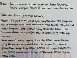 Pribadi Kesepian dan Kesendirian Tersirat Dalam Tulisan Tangan Sambo