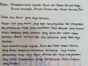 Tulisan Tangan Sambo yang Cerminkan Karir Cemerlang Redup karena Kasus Yosua Tulisan Tangan Sambo yang Cerminkan Karir Cemerlang Redup karena Kasus Yosua