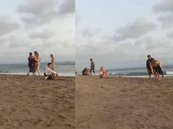 Marahnya Bule gegara Divideoin Saat Berjemur di Pantai Bali