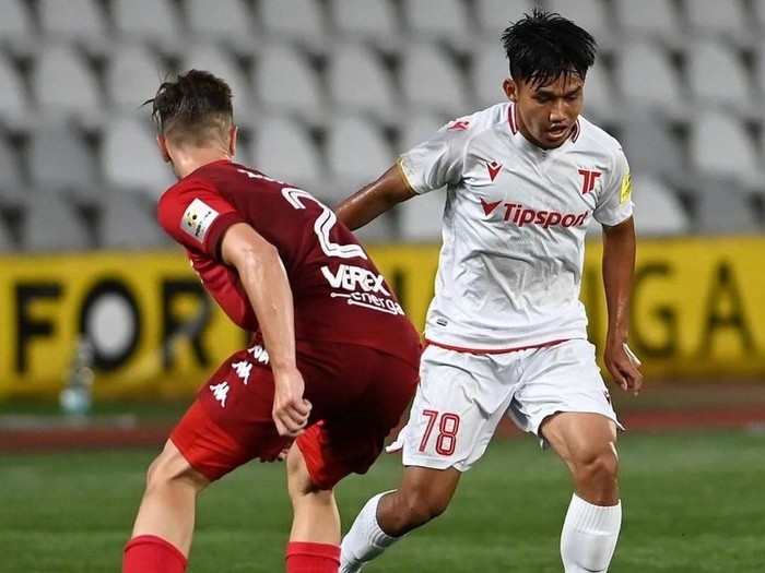 Witan Sulaeman mencetak gol saat kemenangan besar AS Trencin di Piala Slovakia.