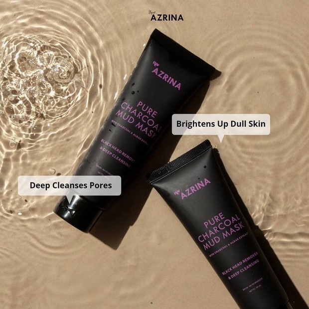 Azrina Charcoal Mud Mask/Foto: instagram.com/azrinabeauty Punya Masalah Komedo dan Jerawat? Ini Rekomendasi Clay Mask dari Brand Lokal Untuk Mengatasinya