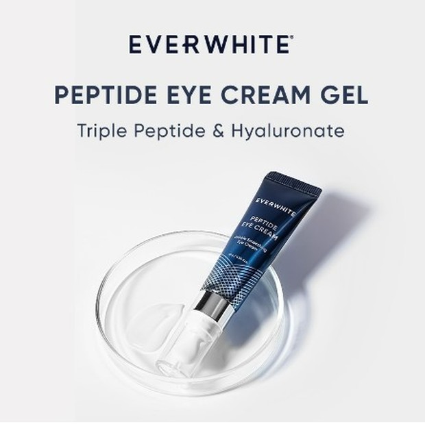 EVERWHITE Peptide Eyecream Gel with Ceramic Applicator