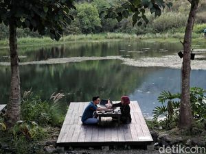 Jarang-jarang, Kafe Punya Telaga Mini Sendiri Jarang-jarang, Kafe Punya Telaga Mini Sendiri