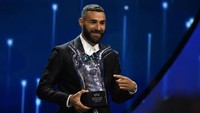 Di LaLiga, torehan 27 golnya jauh di atas Iago Aspas (Celta Vigo) di urutan kedua yang berjarak sembilan gol. Sementara di Liga Champions, pemain asal Prancis itu membuat 15 gol yang mengantarkan Madrid meraih titel ke-14 di kompetisi tersebut. (Kristian Skeie/UEFA/Getty Images)