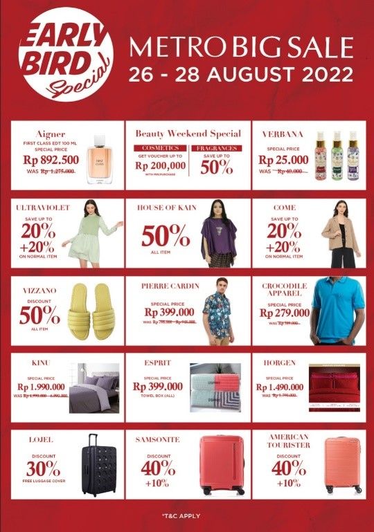 METRO BIG SALE