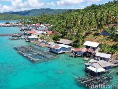 Begini Pesona Pulau Batu Belah, Ada Desa Bahari Program TNI AL di Sana