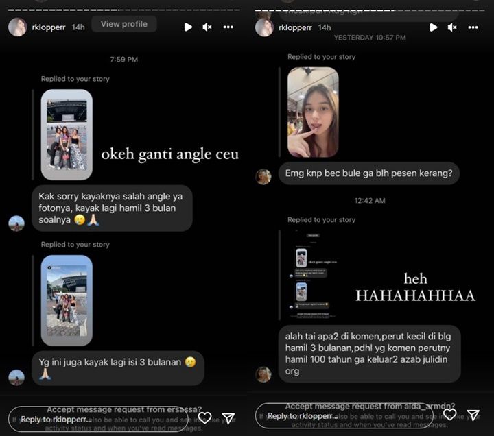 Respons santai Rebecca Klopper saat disebut hamil 3 bulan