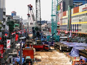 Pembangunan MRT Fase 2A Thamrin-Monas Hampir 50%