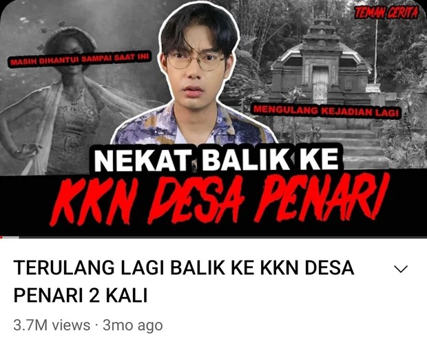 kreator konten youtube yang bahas isu horor dan konspirasi