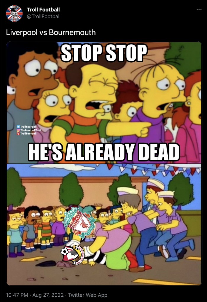 Liverpool vs Bournemouth Liverpool vs Bournemouth