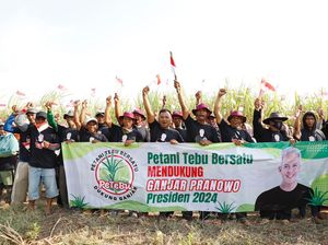 Petani Tebu Majalengka Ramai-ramai Serukan Ganjar Presiden 2024