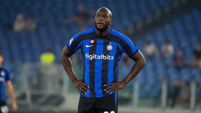 ROME, ITALY - AUGUST 26: Romelu Lukaku of FC Internazionale during the Serie A match between SS Lazio and FC Internazionale at Stadio Olimpico on August 26, 2022 in Rome, Italy. (Photo by Ivan Romano/Getty Images)