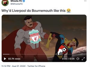 Meme Liverpool Bantai Bournemouth 9-0, Salah Bengong