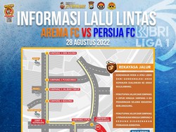 Polisi Rekayasa Jelang Laga Arema FC Vs Persija, Simak Rutenya