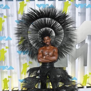 Lil Nas X attending the MTV Video Music Awards 2022 held at the Prudential Center in Newark, New Jersey. Picture date: Sunday August 28, 2022. (Photo by Doug Peters/PA Images via Getty Images)