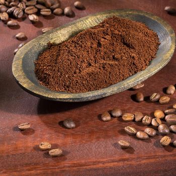 Coffee blends, ground and roasted coffee beans - Coffea