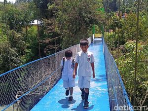 Before-After Perbaikan Jembatan Gantung Reyot di Toraja