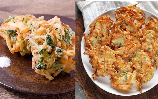 Kakiage merupakan makanan khas Jepang yang mirip sekali dengan Bakwan/Foto: id.pinterest.com/kurashiru/Foto: id.pinterest.com/cookpad.com