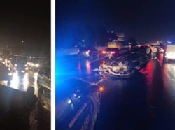 Mobil Terbalik di Tol Jagorawi Arah Bogor, Pengemudi Luka Berat