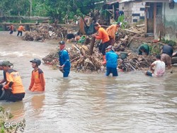 Pohon Tumbang hingga Sumbat Aliran Sungai Kalibaru Bogor Dibersihkan