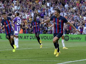 Lewandowski 2 Gol, Barcelona Hajar Valladolid 4 Gol Tanpa Balas