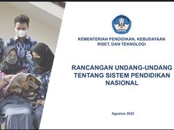 Alot Pro Kontra RUU Sisdiknas Bikin Gagal Masuk Prolegnas Prioritas 2023