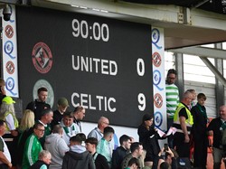 Laga di akhir pekan memberikan kekalahan telak buat Dundee United yang tanpa ampun kena hajar 0-9 oleh Celtic di Liga Skotlandia. Foto: SNS Group via Getty Images/Rob Casey - SNS Group