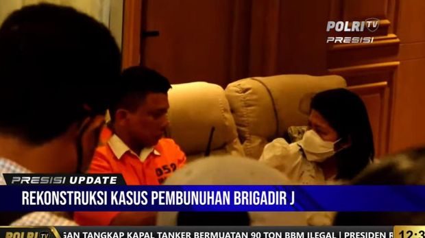 Ferdy Sambo dan Putri di Rekonstruksi Pembunuhan Yosua