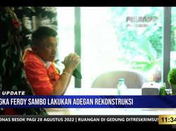 Momen Ferdy Sambo Berbaju Tahanan Jalani Rekonstruksi