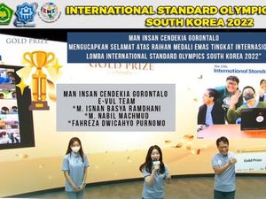 Top! 3 Siswa MAN Insan Cendekia Gorontalo Raih Medali Emas di Ajang The 17th ISO 2022