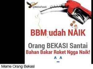 Meme Harga BBM Naik, Mau Ketawa Tapi Kok Sedih